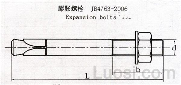 jb/zq 4763-2006 膨胀螺栓