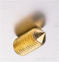 黄铜锥端ISO 4027 Brass Sockey Set Screws Cone Point 