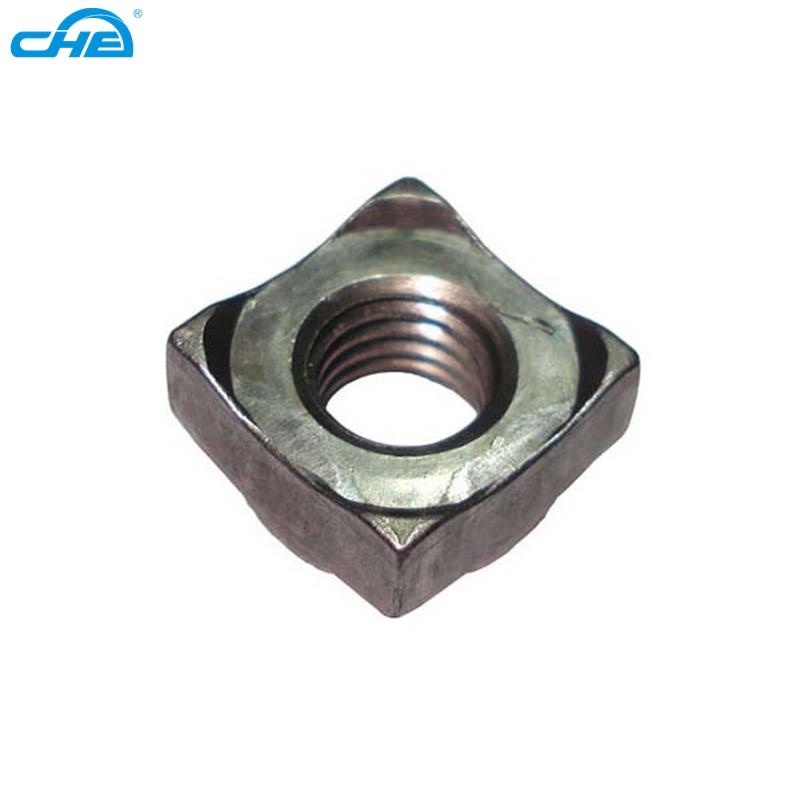 产品直销碳钢焊接螺母 四方焊接螺母 四方螺母定制