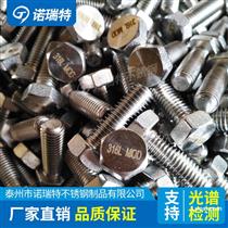 供应：尿素级不锈钢316L MOD/X2CrNiMo18-14-3/724L钩头螺栓外六角螺栓螺母垫片