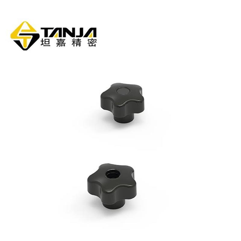 TANJA T60螺纹通孔星形旋钮 尼龙调节旋钮 厨具设备旋钮 金属矿山机械旋钮