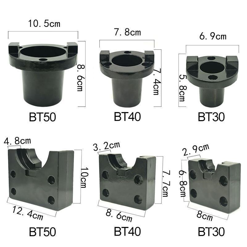 BT卸刀座圆形铝座 BT30锁刀座配件 BT40方形铝块 BT50拆刀座