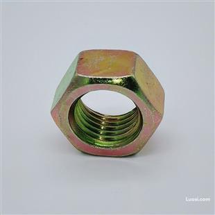 DIN934 、GB52 黄彩锌六角螺母M12（彩锌螺母六角系列）-海盐瑞鑫五金 