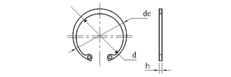 GB893.1孔卡孔用挡圈