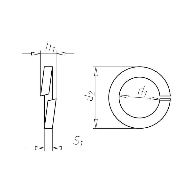 WASI万喜（天津)紧固件 现货供应 标准型弹簧垫圈 DIN127B型，现货秒发，小包装起订，规格齐全