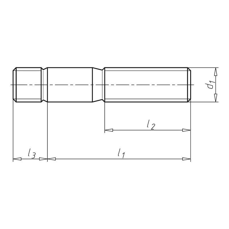 万喜供应 DIN 939 粗杆双头栓 b1=1.25d