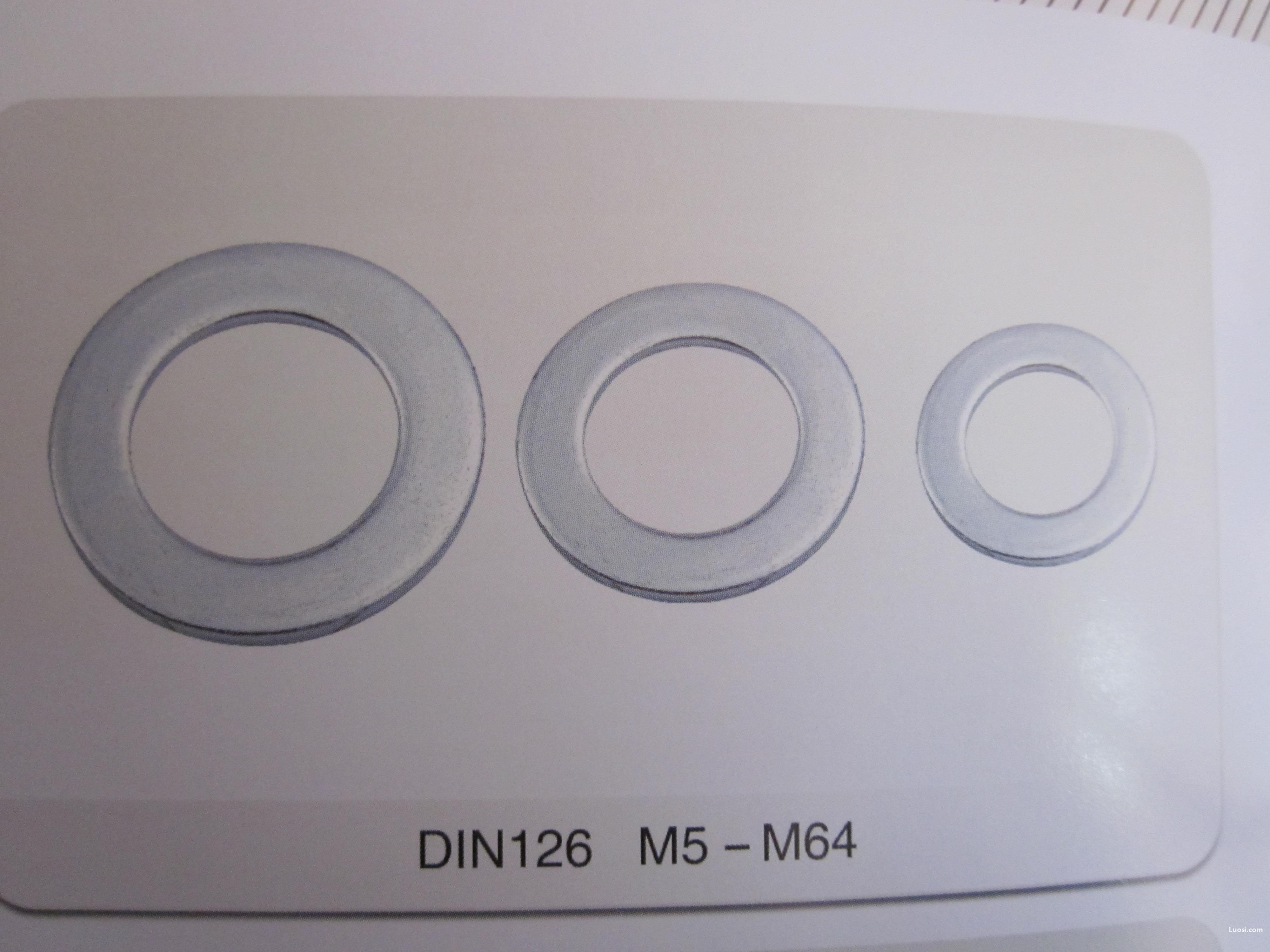 DIN 125-1A 平垫圈—硬度250HV以下，六角螺栓与螺母组合用(A型)