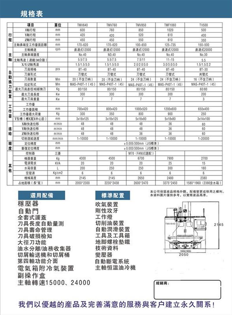 TAIDONG台東高速小型加工中心