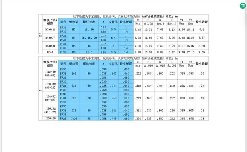 源头供应弹簧螺丝松不脱PF31/PF32-M3-16 规格齐全 非标可定做