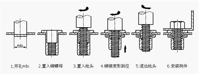 黑锌铆螺母