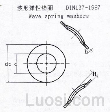 DIN 137-1987 鞍形弹性垫圈