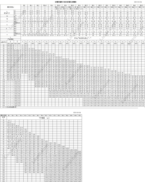 DIN 609 六角头铰制孔用螺栓