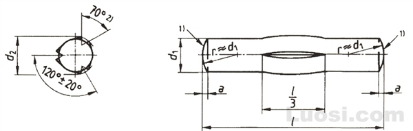 DIN EN ISO 8742 槽销—中部槽长为1/3全长