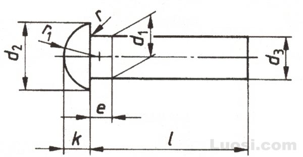 DIN 124 半圆头钢铆钉—公称直径10~36mm