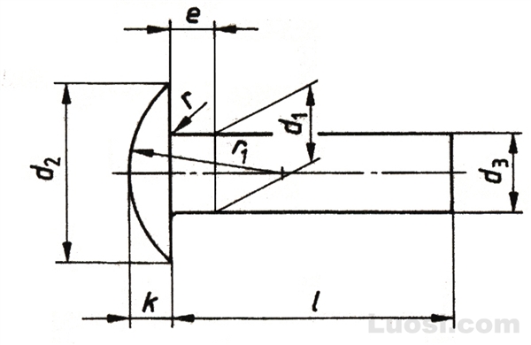 DIN 674 大半圆头铆钉—公称直径1.6~6mm