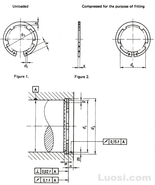 DIN 984 孔用挡圈—带内凸耳型