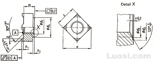 DIN 928 焊接方螺母