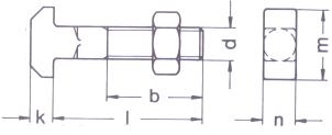 DIN 186 T型螺栓