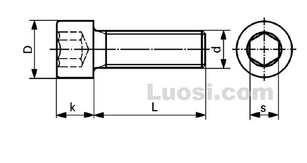 DIN 912 内六角圆柱头螺钉