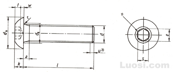 DIN EN ISO 7380 内六角平圆头螺钉