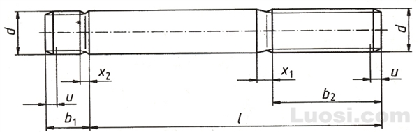 DIN 938 双头螺柱—旋入端长度≈1d