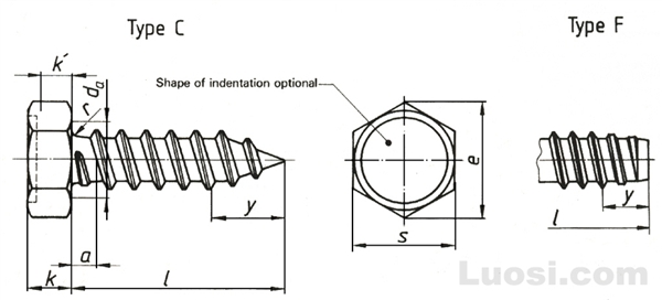 ISO 1479 六角头自攻螺钉