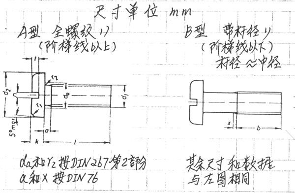 DIN 85-72 开槽盘头螺钉