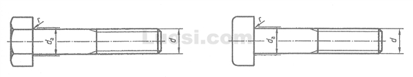 DIN ISO 885 一般用途螺栓和螺钉.米制系列.端头半径
