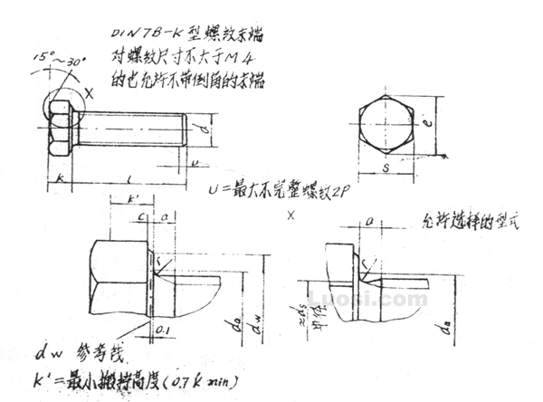 DIN 931-87(3) 粗杆六角头螺栓 重量