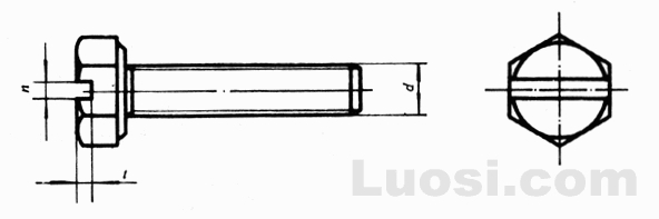 GB/T 29.1-88 六角头头部带槽螺栓 A 和 B 级