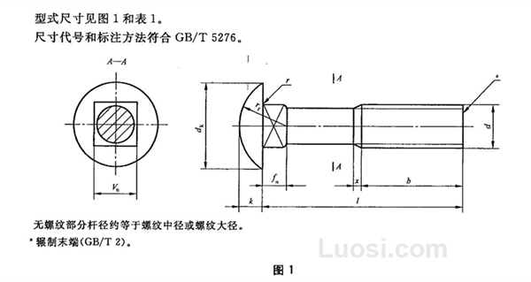 GB/T 12-2013 圆头方颈螺栓