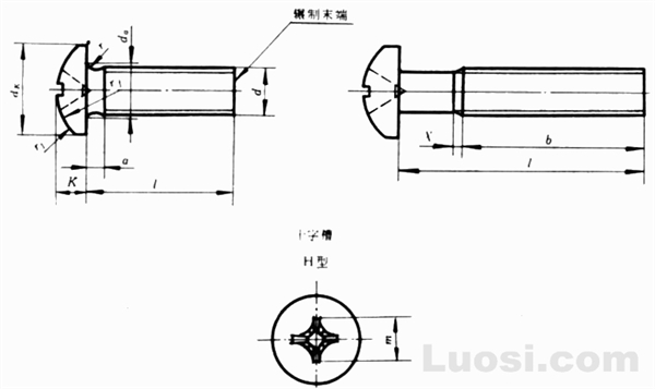 GB/T 823-88 十字槽小盘头螺钉