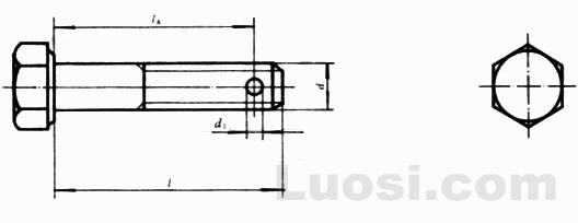 GB/T 31.1-88 六角头螺杆带孔螺栓