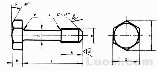 GB/T 838-88 六角头不脱出螺钉