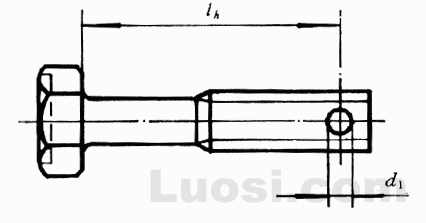 GB/T 31.2-88 六角头螺杆带孔螺栓 细杆 B级