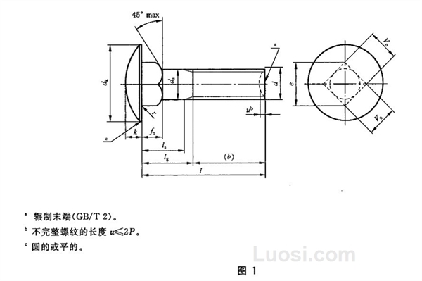 GB/T 14-2013 扁圆头方颈螺栓