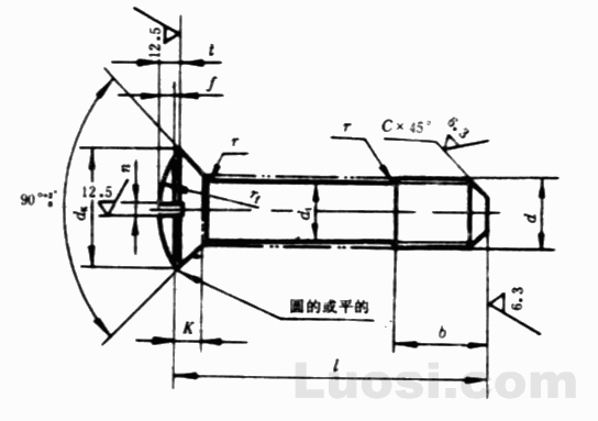 GB/T 949-88 开槽半沉头不脱出螺钉