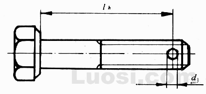 GB/T 31.3-88 六角头螺杆带孔螺栓 细牙 A和B级