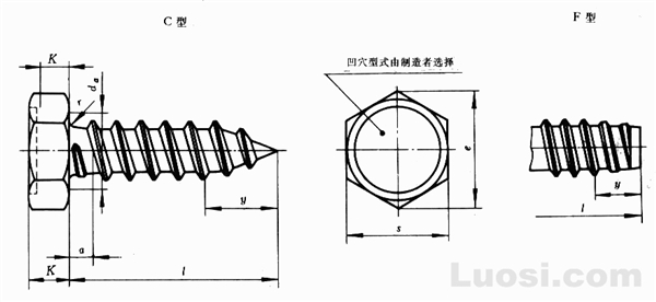 GB/T 5285-85 六角头自攻螺钉