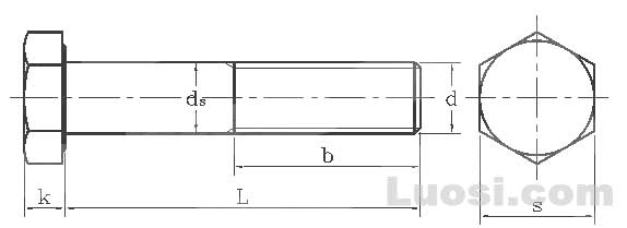 GB18230.2-2000 GB18230.2-2000 栓接结构用大六角螺栓 短螺纹