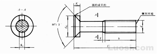 GB/T 800-88 沉头双榫螺