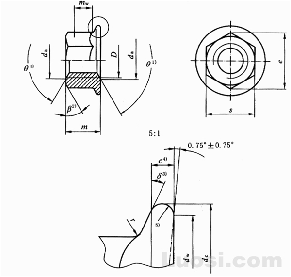 GB/T 6177.1-2000 六角法兰面螺母