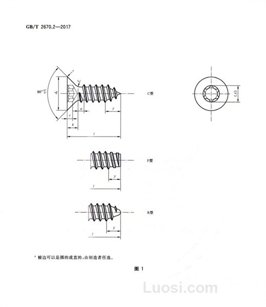 GB/T 2670.2—2017 内六角花形沉头自攻螺钉