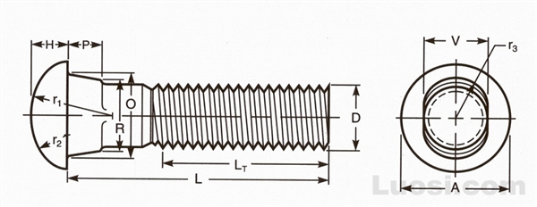 ANSI/ASME B18.10 1982(R 2000) 半圆头腰状颈轨道用螺栓