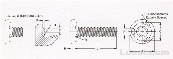 IFI 148-2002 TUS3型焊接螺栓（支撑面带三椭圆焊点）