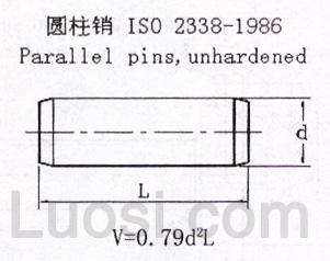 ISO 2338-1986 圆柱销