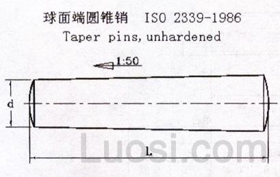 ISO 2339-1986 圆锥销