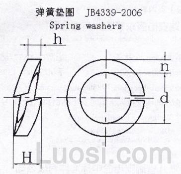 JB /ZQ 4339-2006 弹簧垫圈