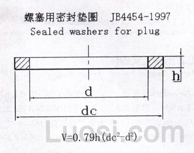 JB /ZQ 4454-1997 螺塞用密封垫圈