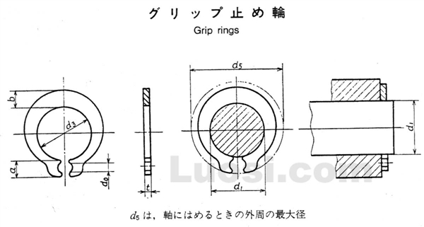 JIS B 2807-1995 夹紧挡圈